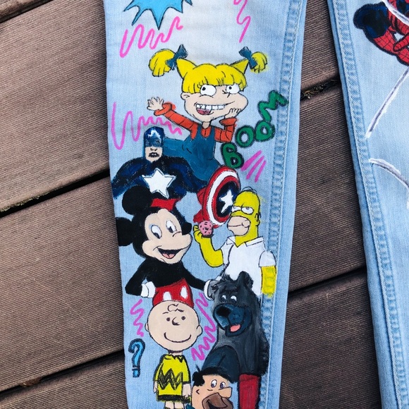 Hand-Painted Jeans - Picture 6 of 6